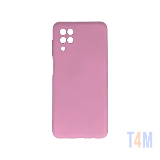 Silicone Case with Camera Shield for Samsung Galaxy A22 4g Pink